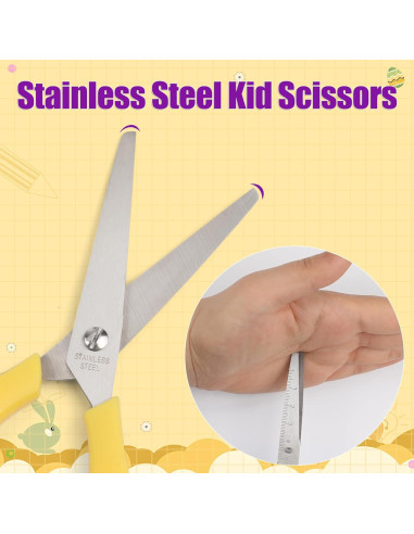 Tijeras de Punta Roma para Niños BURVAGY - Paquete de 24