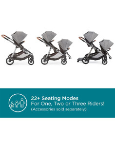 Carrito Convertible Contours Legacy Gris Grafito 1-2 Asientos 2