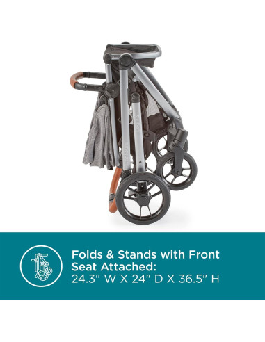 Carrito Convertible Contours Legacy Gris Grafito 1-2 Asientos