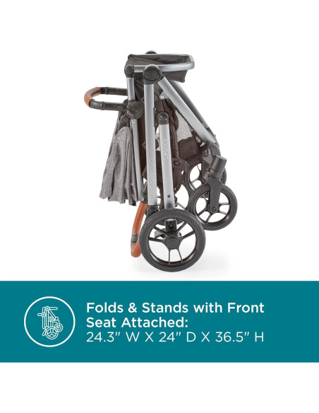 Carrito Convertible Contours Legacy Gris Grafito 1-2 Asientos