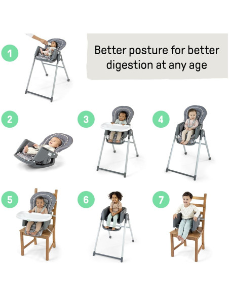 Silla Alta 7 en 1 Ingenuity Proper Positioner Unisex 0-36 Meses