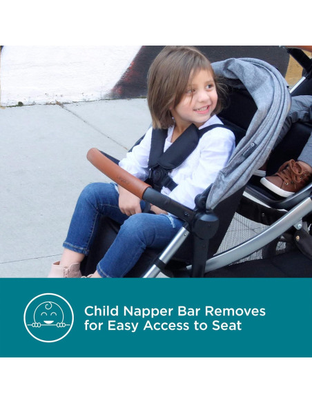 Carrito Convertible Contours Legacy Gris Grafito 1-2 Asientos