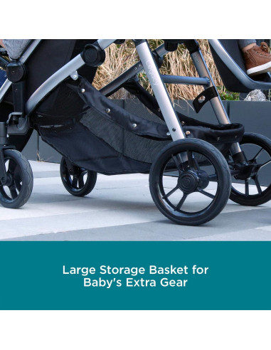 Carrito Convertible Contours Legacy Gris Grafito 1-2 Asientos