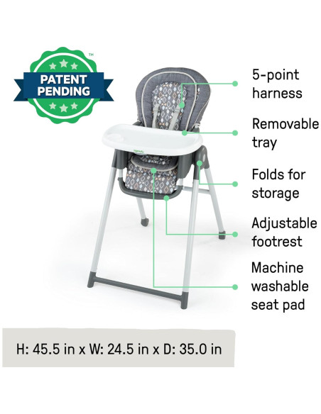 Silla Alta 7 en 1 Ingenuity Proper Positioner Unisex 0-36 Meses