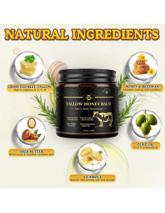 Bálsamo Hidratante Facial de Grasa de Res Yourtone 120g 2