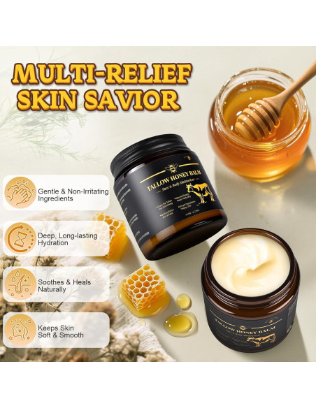 Bálsamo Hidratante Facial de Grasa de Res Yourtone 120g