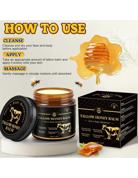 Bálsamo Hidratante Facial de Grasa de Res Yourtone 120g