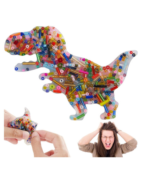 Almohadilla Antiestrés Dinosaurio Hopihy 5x5cm para TDAH