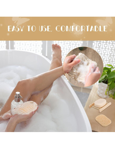 Juego de 90 Piezas Ahorra Jabón Irenare con Soporte de Madera