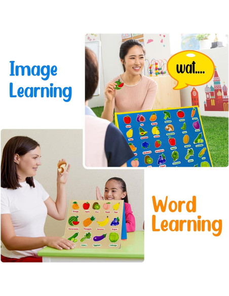 Juego de Aprendizaje de Frutas y Verduras PENGFULL 62 Piezas