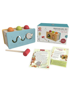 Juguete de Golpear y Rodar Bababoo Castillo de Madera 22.86 cm