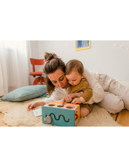 Juguete de Golpear y Rodar Bababoo Castillo de Madera 22.86 cm