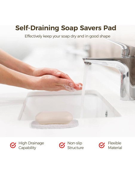 100 Almohadillas Antideslizantes de Jabón Tideme - PVC