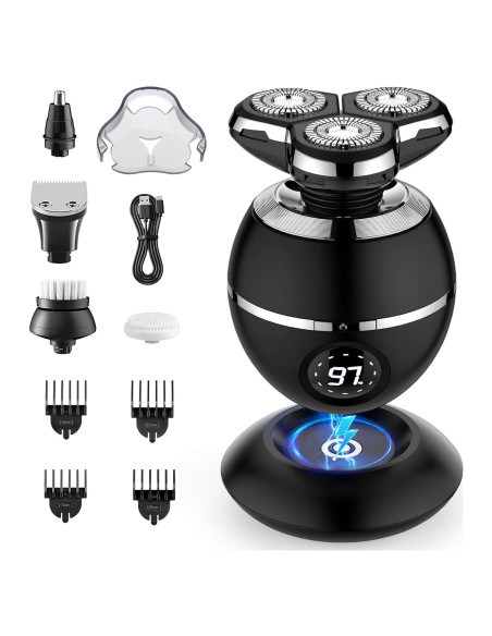 Afeitadora eléctrica 5 en 1 ETENTOUS RQ8870, recargable IPX7