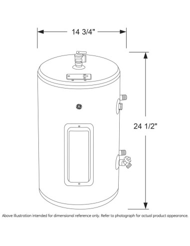 Calentador de Agua Eléctrico GE 37.85L con Termostato Ajustable