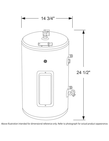 Calentador de Agua Eléctrico GE 37.85L con Termostato Ajustable