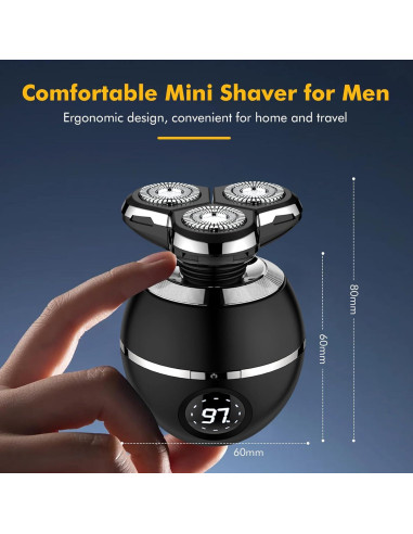 Afeitadora eléctrica 5 en 1 ETENTOUS RQ8870, recargable IPX7