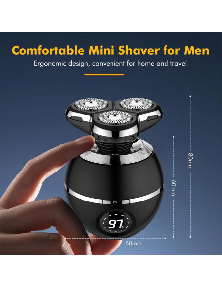 Afeitadora eléctrica 5 en 1 ETENTOUS RQ8870, recargable IPX7