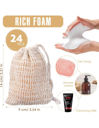 Mumufy Set de 48 Piezas Almohadillas y Bolsas de Jabón