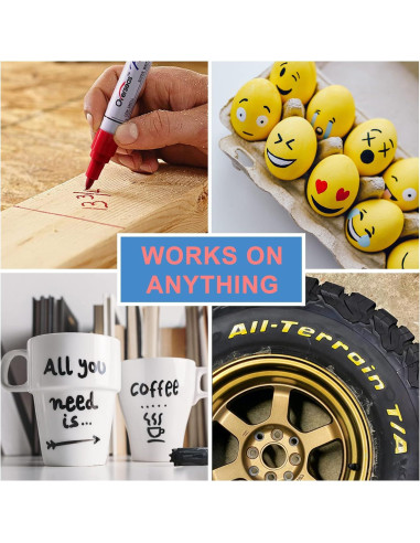 Marcadores de Pintura a Base de Aceite Lesun - 5 Colores