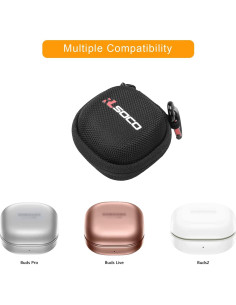 Funda RLSOCO para Galaxy Buds 2 Pro/Pro/Live/2 - Negro 2