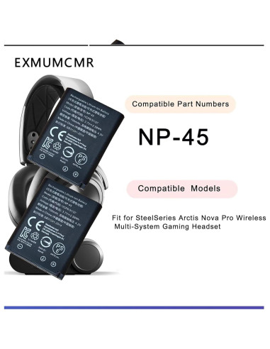 Batería NP-45 para Steelseries Arctis Nova Pro Wireless - 2 Unidades