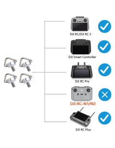 Correa de Cuello iMusk para Controladores DJI RC - Acero Inoxidable 2