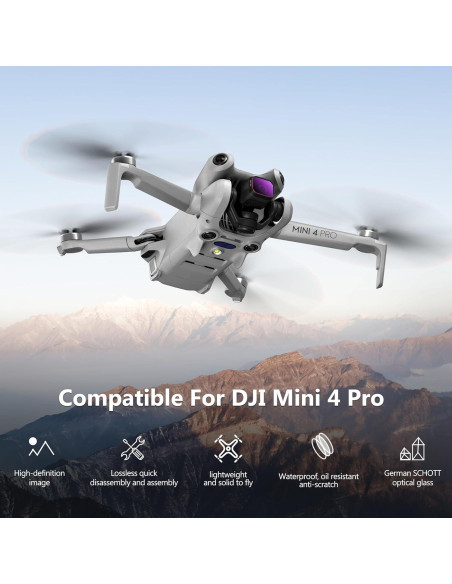 Juego de Filtros ND STARTRC para DJI Mini 4 Pro - 6 Piezas