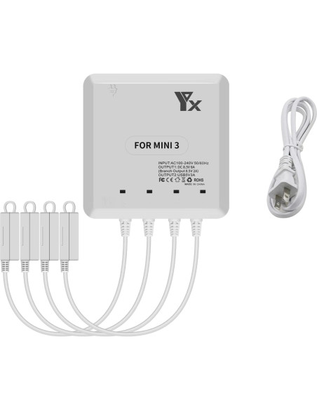 Cargador Rápido 6 en 1 Hanatora para DJI Mini 4 Pro y Mini 3