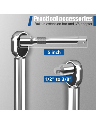 Llave de Torque XJX 1/2" 10-160 ft-lb / 13.6-217.1 Nm