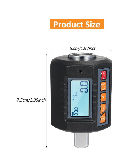 Adaptador de Llave de Torque Digital Mulcort ENC-340 10-340 Nm