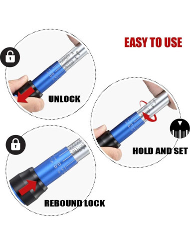 Juego de Llave de Torque BULLTOOLS 1/2" 25-250ft.lb/33.75-337.5Nm