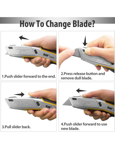 Cuchillo de Utilidad Automático XW 12.7cm 5 Cuchillas SK5