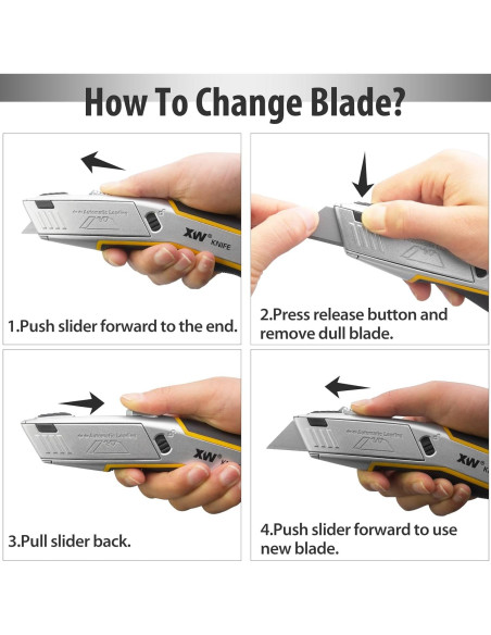 Cuchillo de Utilidad Automático XW 12.7cm 5 Cuchillas SK5