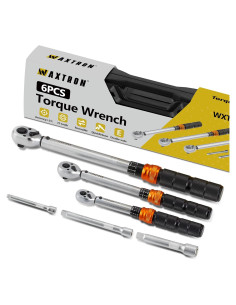 Juego de Llaves de Torque WAXTRON 3 Piezas 1/4 3/8 1/2" 230 Nm