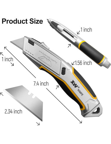 Cuchillo de Utilidad Automático XW 12.7cm 5 Cuchillas SK5