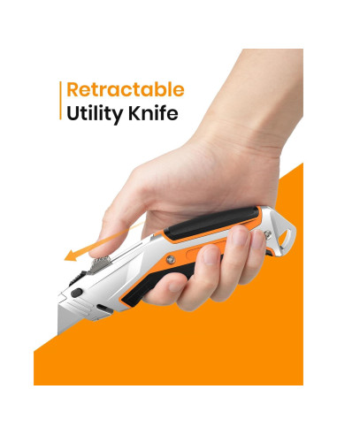 Cuchillo Utilitario Retráctil Bilivein - Paquete de 2 - Aluminio