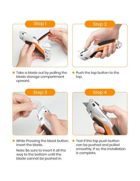 Cuchillo Utilitario Retráctil Bilivein - Paquete de 2 - Aluminio