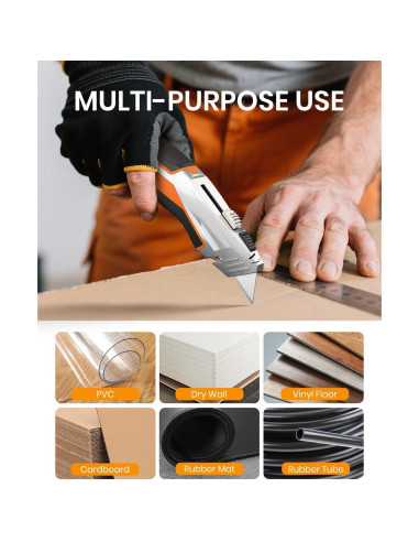 Cuchillo Utilitario Retráctil Bilivein - Paquete de 2 - Aluminio