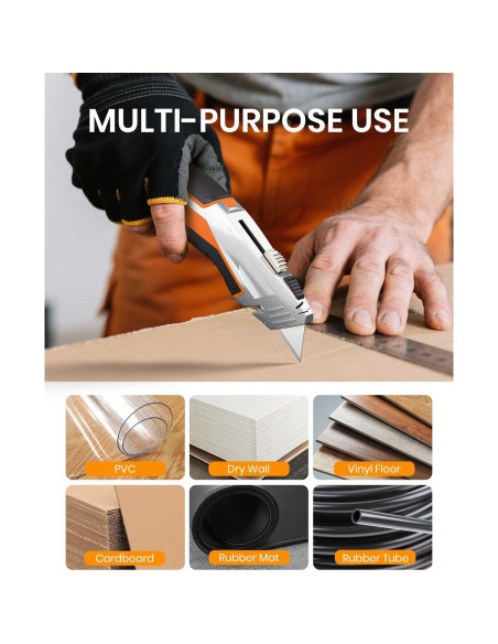 Cuchillo Utilitario Retráctil Bilivein - Paquete de 2 - Aluminio