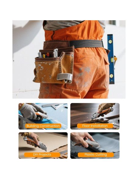 Cuchillo Utilitario Retráctil Bilivein - Paquete de 2 - Aluminio