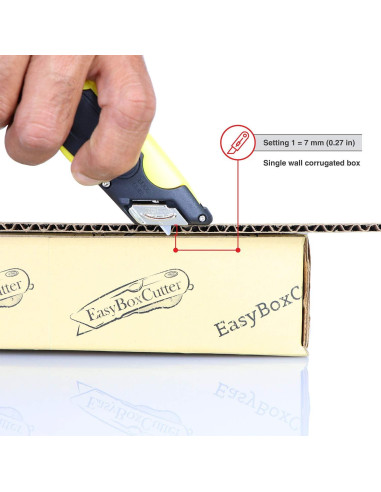Cortador de Caja Easy Cut 2000 Amarillo - 3 Profundidades