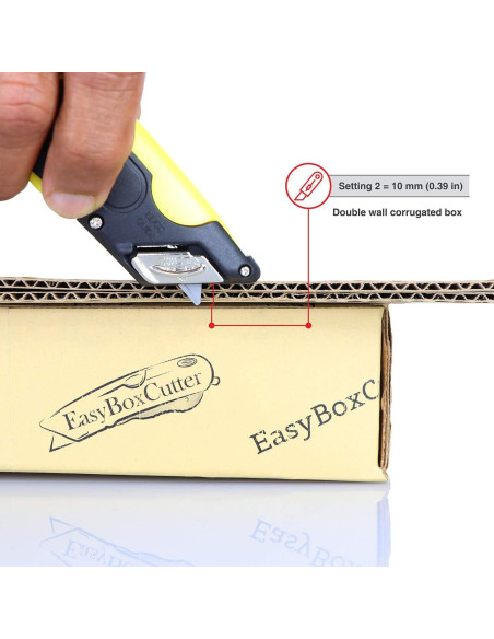 Cortador de Caja Easy Cut 2000 Amarillo - 3 Profundidades Cortador de Caja Easy Cut 2000 Amarillo - 3 Profundidades