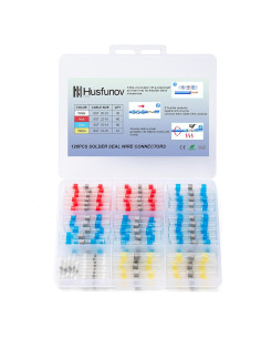 Kit de Conectores de Cable Termoretráctiles Husfunov 120PCS