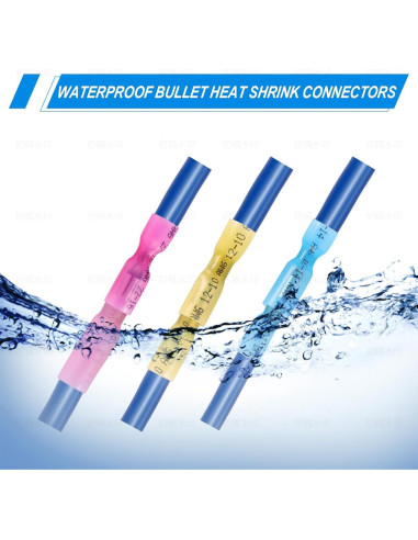 Kit de 320 Conectores de Bala Termocontraíbles PRECIHW