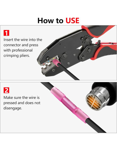 Kit de 360 Conectores de Empalme Termocontraíbles BAALA 26-10 AWG