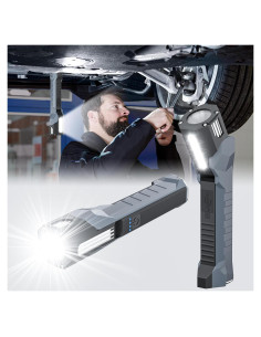 Luz de Trabajo LED Recargable WEPPGO F11 1200 Lúmenes Gris