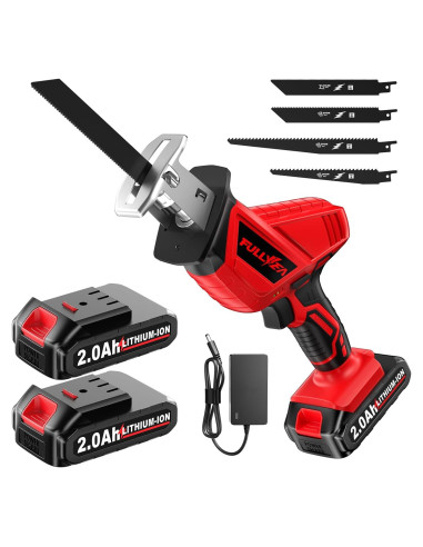 Sierra Recíproca Inalámbrica FULLYEA 21V 3500SPM con 2 Baterías