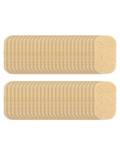 50 Almohadillas Ahorradoras de Jabón HOFURME Beige 11x7.6 cm