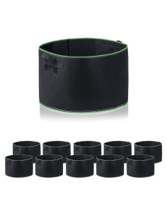 Paquete de 10 bolsas de cultivo Garden4Ever 25 Galones